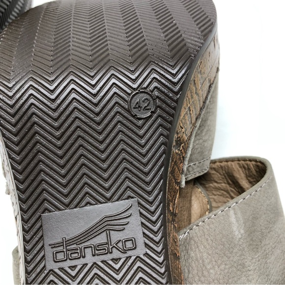 Dansko Ramona Sandals Taupe Nubuck Leather Size 42 - Picture 9 of 11